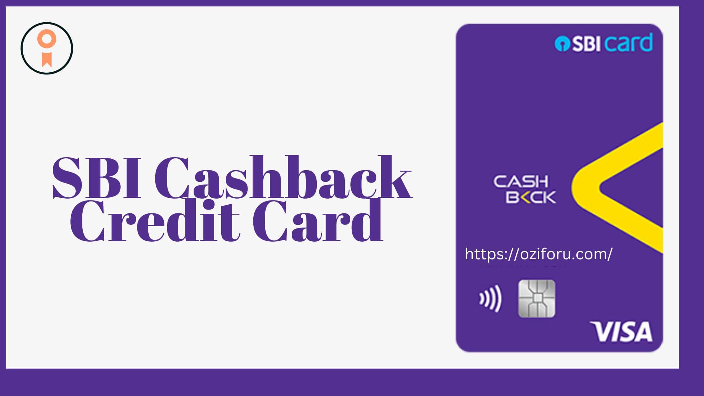  SBI Cashback Credit Card
